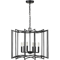 Rhian 8-Light Matte Black Pendant