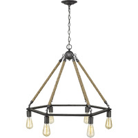 Holden 6-Light Antique Gray Wagon Wheel Chandelier