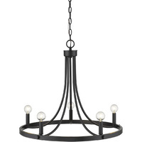 Sawyer 5-Light Matte Black Chandelier