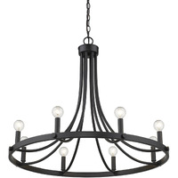Sawyer 8-Light Matte Black Chandelier