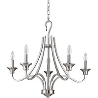 Michelle 5-Light Satin Nickel Chandelier