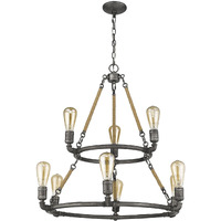 Grayson 9-Light Antique Gray Chandelier