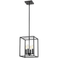 Cobar 4-Light Matte Black Pendant