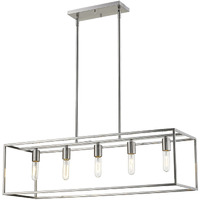 Cobar 5-Light Satin Nickel Island Pendant