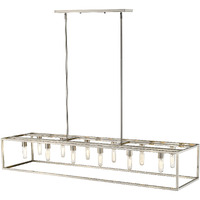 Cobar 12-Light Satin Nickel Island Pendant
