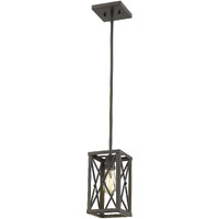 Bronze Metal Geometric Mini Pendant Hanging Light