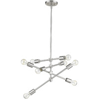 Calix 8-Light Satin Nickel Pendant