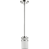 Silver Minimalist Cylindrical Hanging Light