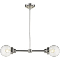 Portsmith 2-Light Polished Nickel Island Pendant