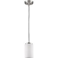 Silver Frosted Glass Hanging Light
