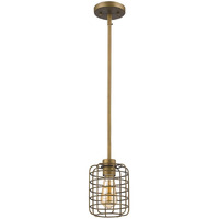 Brushed Gold Metal Cage Hanging Light