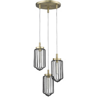 Reece 3-Light Aged Brass Chandelier