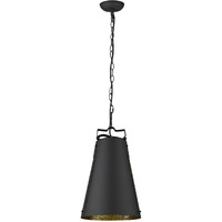 Faza 1-Light Matte Black Pendant