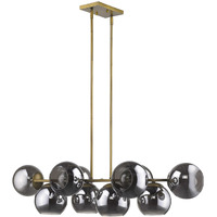 Lunette 10-Light Aged Brass Island Pendant
