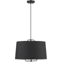 Lamia 3-Light Matte Black Mini Pendant