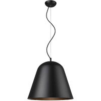 Knell 1-Light Matte Black Pendant