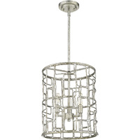 Amoret 3-Light Antique Silver Convertible Pendant