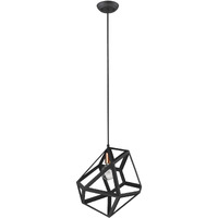 Hedron 1-Light Matte Black Pendant