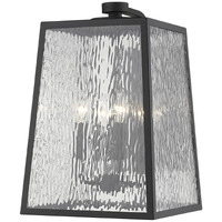Hirche 4-Light Matte Black Wall Light