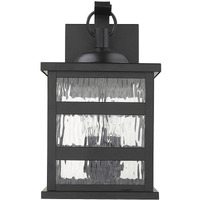 Morris 3-Light Matte Black Wall Light