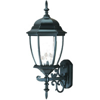 Matte Black Ornamental Lantern Wall Light