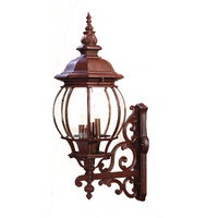 Chateau 4-Light Burled Walnut Wall Light