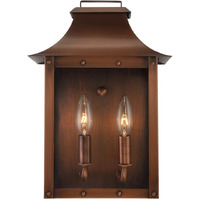Manchester 2-Light Copper Patina Pocket Wall Light