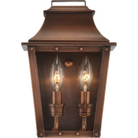 Coventry 2-Light Copper Patina Pocket Wall Light