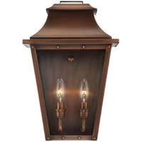 Coventry 2-Light Copper Patina Pocket Wall Light