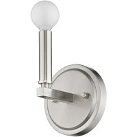 One Light Silver Wall Sconce