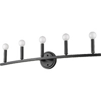 Sawyer 5-Light Matte Black Vanity