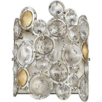 Vitozzi 1-Light Antique Silver Leaf Sconce