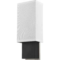 Rectangular Wall Sconce With Linen Fabric Shade