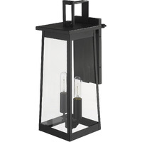 Alden 2-Light Matte Black Wall Light