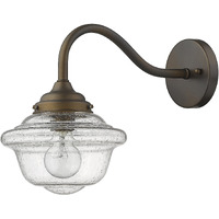 Burnished Bronze Vintage Schoolhouse Outdoor Wall Light