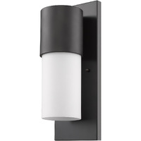 Contemporary Antique Bronze And White Wall Light