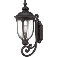 Xl Black Cast Aluminum Glass Lantern Wall Light