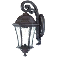 Antique Black Tapered Hanging Lantern Wall Light