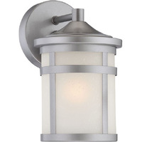 Brushed Silver Hanging Lantern Shape Wall Light