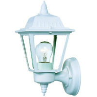 White Cast Aluminum Outdoor Wall Light