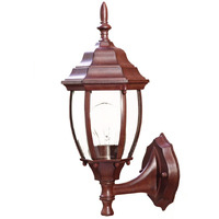 Dark Brown Globe Lantern Wall Light