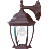 Dark Brown Wide Hanging Lantern Wall Light