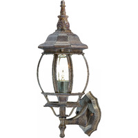 Dark Brown Glass Globe Wall Light