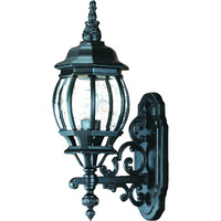 Matte Black Glass Globe Wall Light