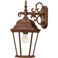 Brown Domed Hanging Lantern Wall Light