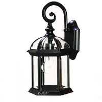 Matte Black Eastern Lantern Wall Light
