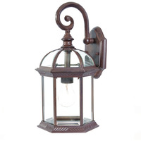 Dark Brown Eastern Lantern Wall Light