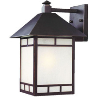 Xl Antique Bronze Frosted Glass Lantern Wall Light