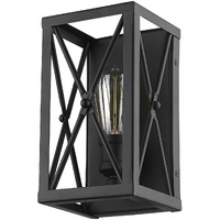 Matte Black Metal Geometric Wall Light