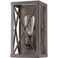 Antique Bronze Metal Geometric Wall Light